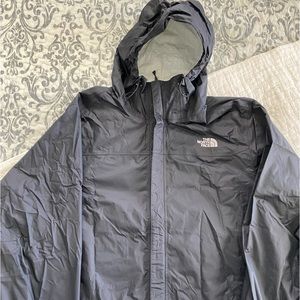 Men’s The North Face packable rain jacket. Black XXL